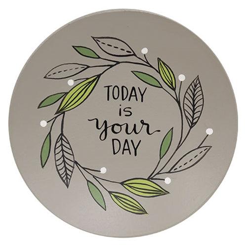 You Are Enough Leaf Ring Plate 3 Asstd - The Fox Decor