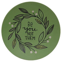 You Are Enough Leaf Ring Plate 3 Asstd - The Fox Decor