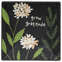 Spread Sunshine Floral Square Plate 3 Asstd - The Fox Decor