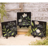 Spread Sunshine Floral Square Plate 3 Asstd - The Fox Decor