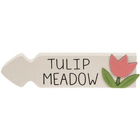 Honey Bee Garden Tulip Meadow Arrow Sitter 2 Asstd - The Fox Decor