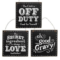 Oh Good Gravy! Square Hanger 3 Asstd - The Fox Decor