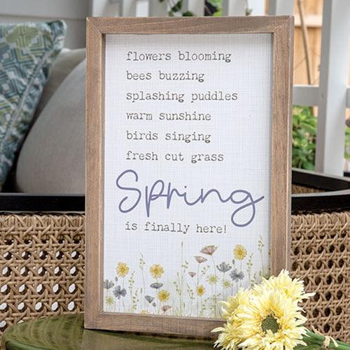 Spring is Finally Here Frame - The Fox Decor