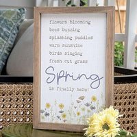 Spring is Finally Here Frame - The Fox Decor