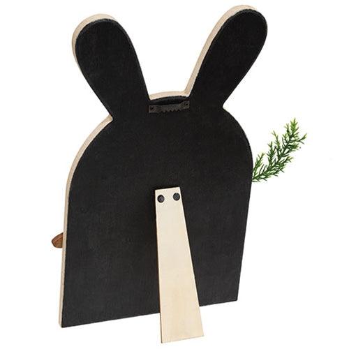 Wooden Layered Bunny w Carrot Easel - The Fox Decor