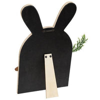 Wooden Layered Bunny w Carrot Easel - The Fox Decor