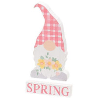 2 Set Spring Blessings Block w Flower Chunky Gnome 3 Asstd Designs sold individually (not as a set) - The Fox Decor