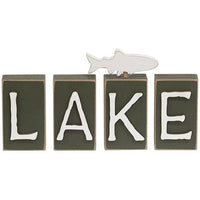 4 Set Lake Word Blocks - The Fox Decor