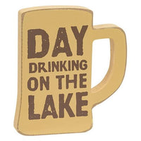 Drinking on the Lake Chunky Mug Sitter 3 Asstd - The Fox Decor