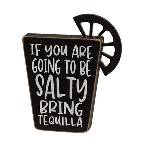 Tequila Words Block Sitter 2 Asstd - The Fox Decor