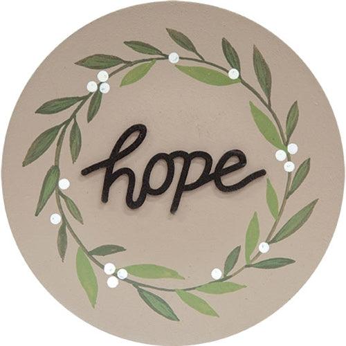 Grace Faith Hope Vine Plate 3 Asstd - The Fox Decor