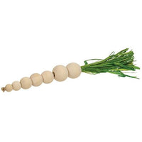 Natural Wooden Beaded Carrot - The Fox Decor