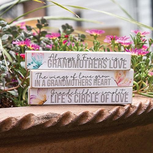 Grandmother Butterfly Mini Stick 3 Asstd - The Fox Decor