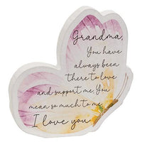 Grandma Mom Watercolor Butterfly Sitter 2 Asstd - The Fox Decor