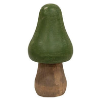 3 Set Distressed Wooden Natural Color Mushrooms - The Fox Decor