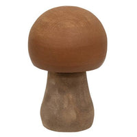 3 Set Distressed Wooden Natural Color Mushrooms - The Fox Decor