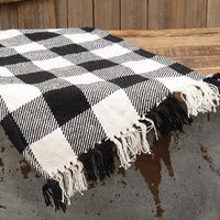 Black & White Buffalo Check Long Runner - The Fox Decor