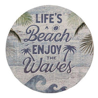 Beach Sayings Round Magnet 3 Asstd - The Fox Decor