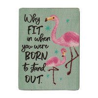 Flamingo Wisdom Rectangle Magnet 3 Asstd - The Fox Decor