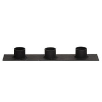 Triple Iron Taper Holder - The Fox Decor