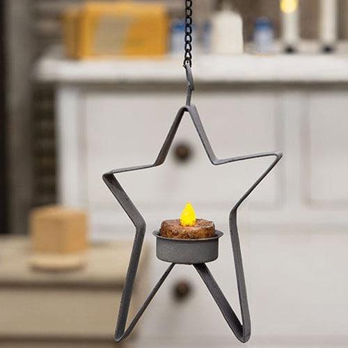 Farmhouse Colors Star Tealight Holder 3 Asstd - The Fox Decor