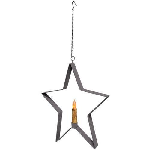 Farmhouse Colors Star Taper Holder 4 3 Asstd - The Fox Decor