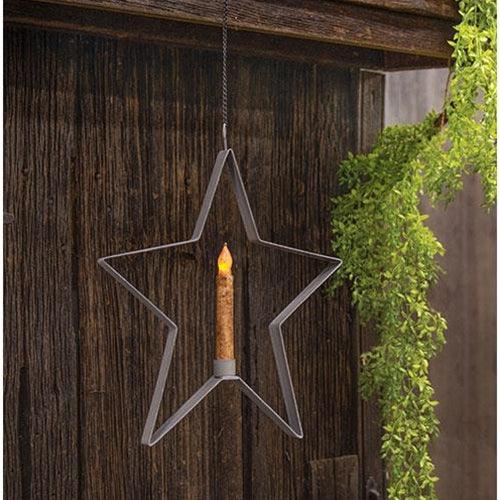 Farmhouse Colors Star Taper Holder 6 3 Asstd - The Fox Decor