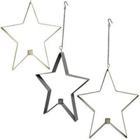 Farmhouse Colors Star Taper Holder 6 3 Asstd - The Fox Decor