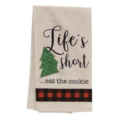 Life's ShortEat the Cookie Dish Towel - The Fox Decor