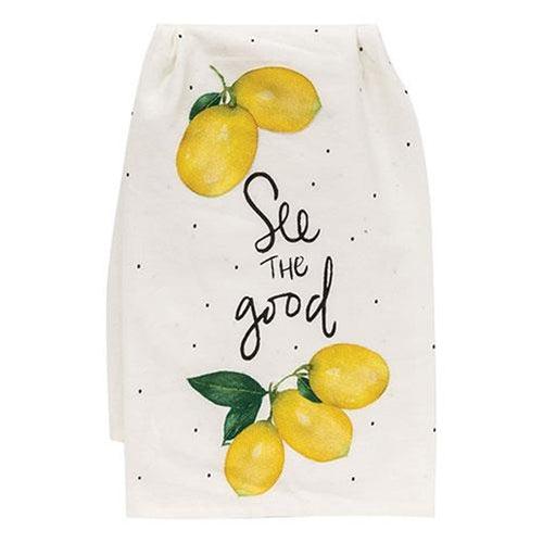 See the Good Lemon Dish Towel - The Fox Decor