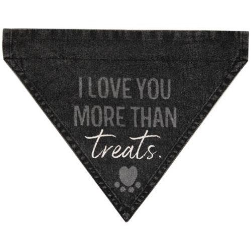 I Love You More Than Treats Dog Bandana - The Fox Decor