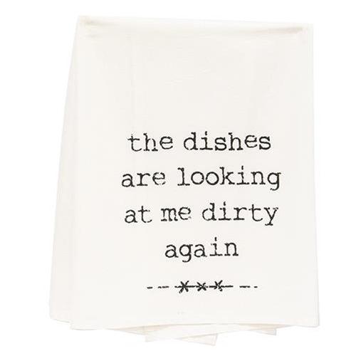 The Dishes Are Looking At Me Dirty Again Dish Towel - The Fox Decor