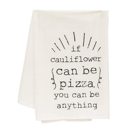 If Cauliflower Can Be Pizza Dish Towel - The Fox Decor