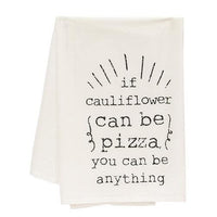 If Cauliflower Can Be Pizza Dish Towel - The Fox Decor