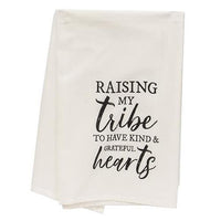 ^^Raising My Tribe To Have Kind And Grateful Hearts Dish Towel - The Fox Decor