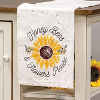 Honey Bees & Flowers Please Dish Towel - The Fox Decor