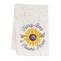 Honey Bees & Flowers Please Dish Towel - The Fox Decor