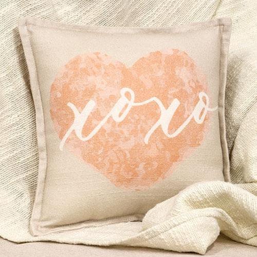 XOXO On Heart Pillow - The Fox Decor