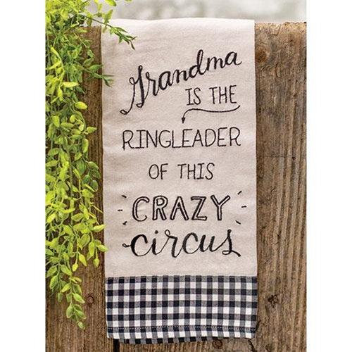 Grandma is the Ringleader Dish Towel - The Fox Decor