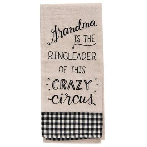 Grandma is the Ringleader Dish Towel - The Fox Decor