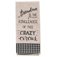 Grandma is the Ringleader Dish Towel - The Fox Decor