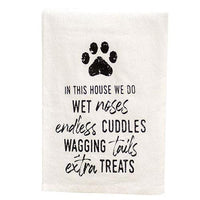 Wet Noses Endless Cuddles Wagging Tails Dish Towel - The Fox Decor