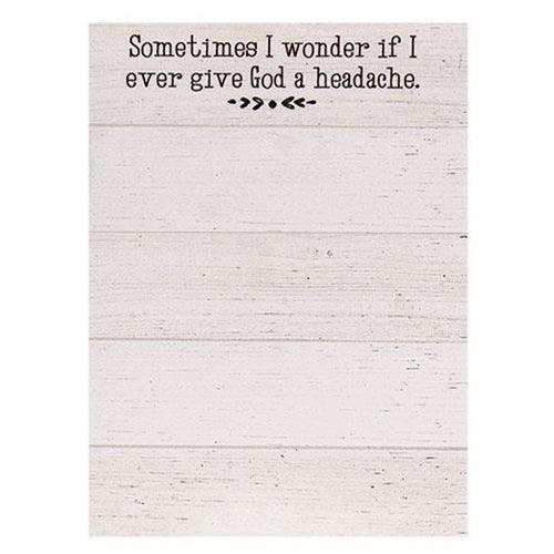 Give God a Headache Notepad - The Fox Decor