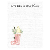 Live Life in Full Bloom Notepad - The Fox Decor