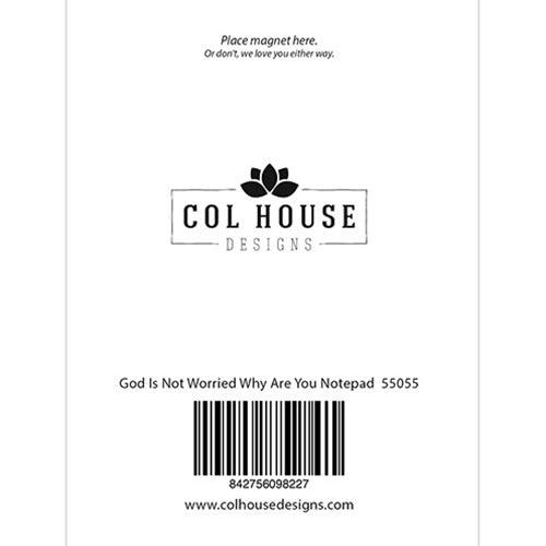 God Is Not Worried Why Are You Notepad - The Fox Decor