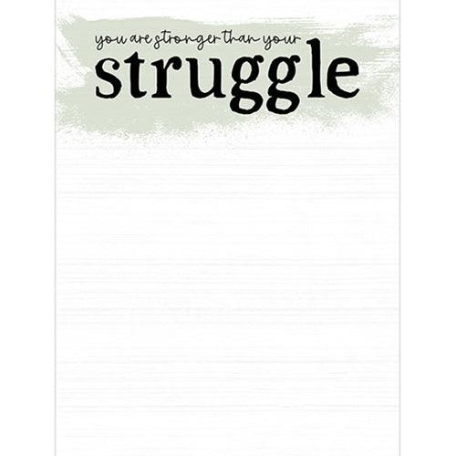 You Are Stronger Than Your Struggle Notepad - The Fox Decor