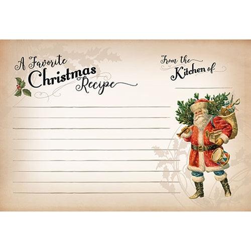 24 Pkg A Favorite Christmas Recipe Cards 4x6 - The Fox Decor