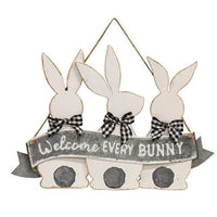 Thumbnail for Welcome Every Bunny Metal Hanging Sign - The Fox Decor