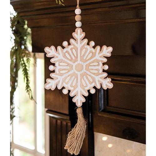Stellar Snowflake Wood Ornament - The Fox Decor