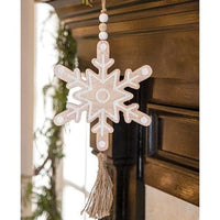 Cutout Snowflake Wood Ornament - The Fox Decor